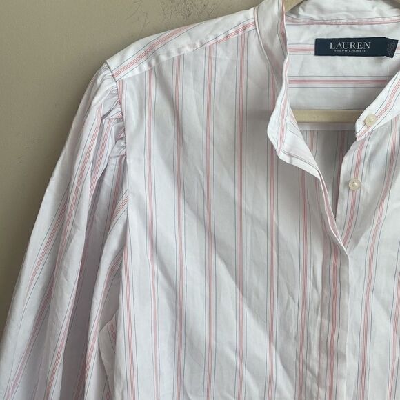 Lauren Ralph Lauren Black Label Striped Blouse. XL - Picture 2 of 7